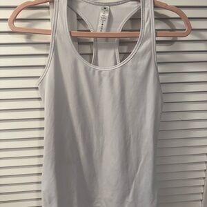 Yogalicious White Gray Tank Top